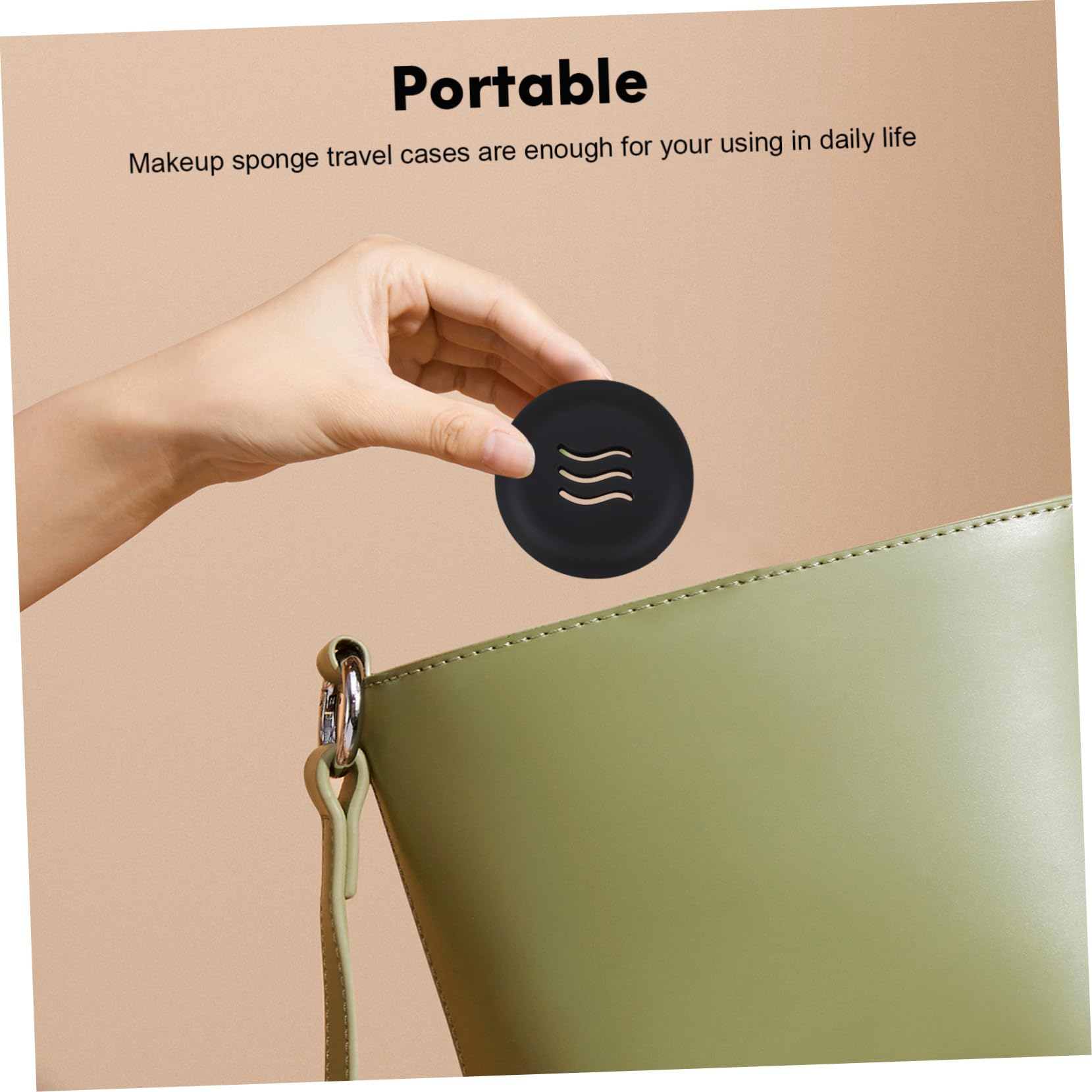 8 Piezas Estuche Porta Borlas Caso De Hojaldre Cosmético Soporte De Esponja De Belleza Organizador De Herramientas De Maquillaje Ronda Accesorios Gel De Sílice Viajar