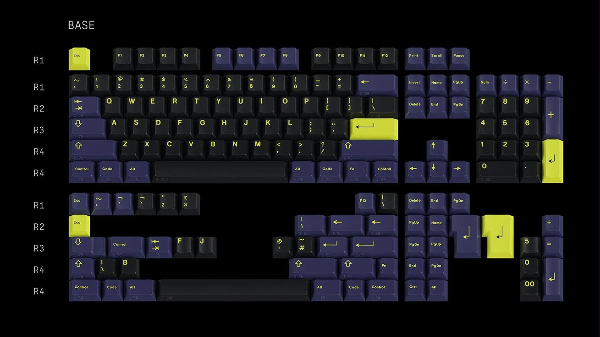 Space Cables GMK CYL Night Runner Custom Mechanical Gaming 