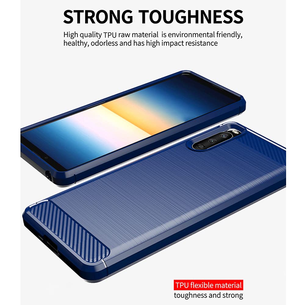 Étui Flip Cover König Design Pour Sony Xperia 10 III - Protection Complète Avec Charge Sans Fil Qi