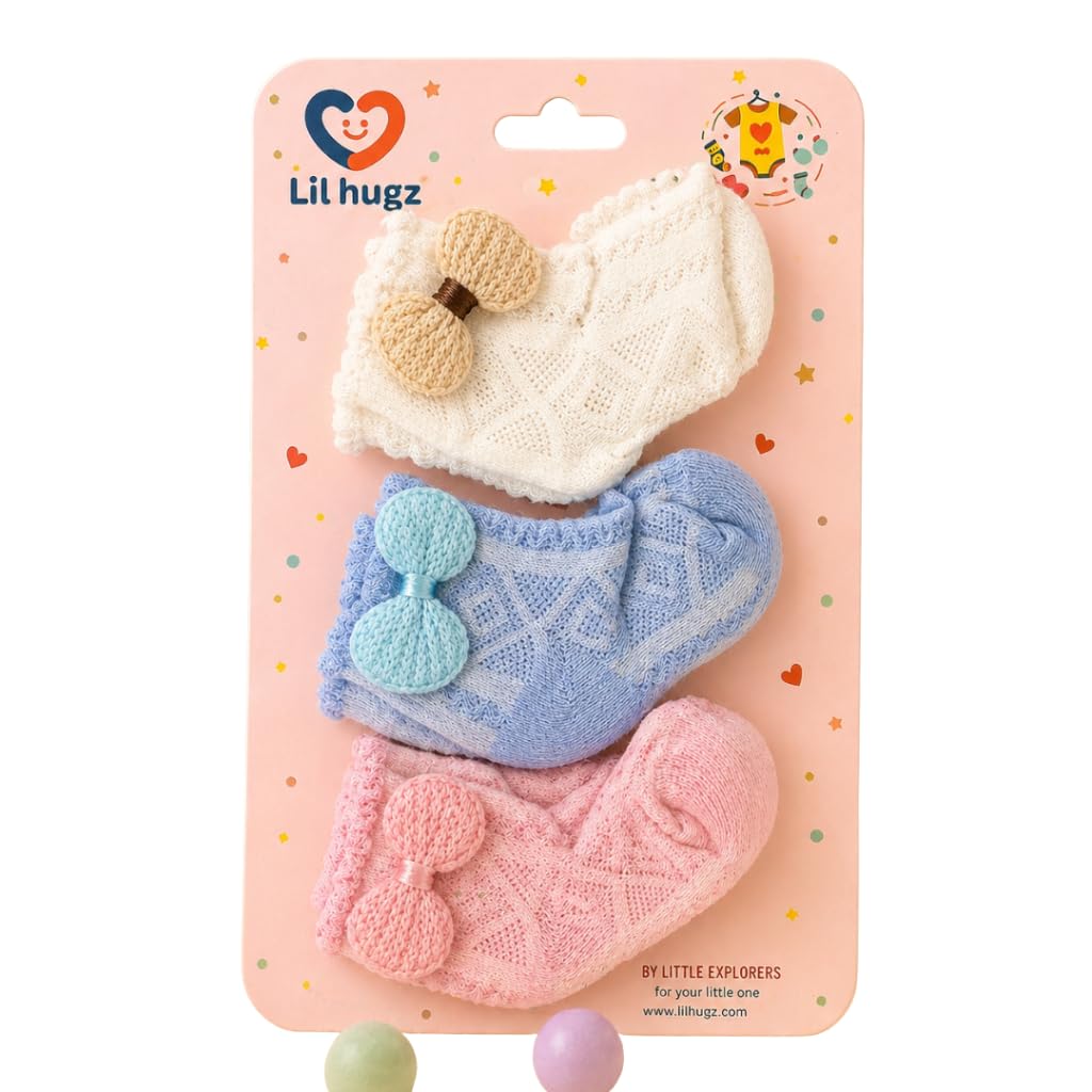 lil hugz Newborn Baby Booties, Grey, 0-6 Months, Soft Sole Furry Shoes-picture-35