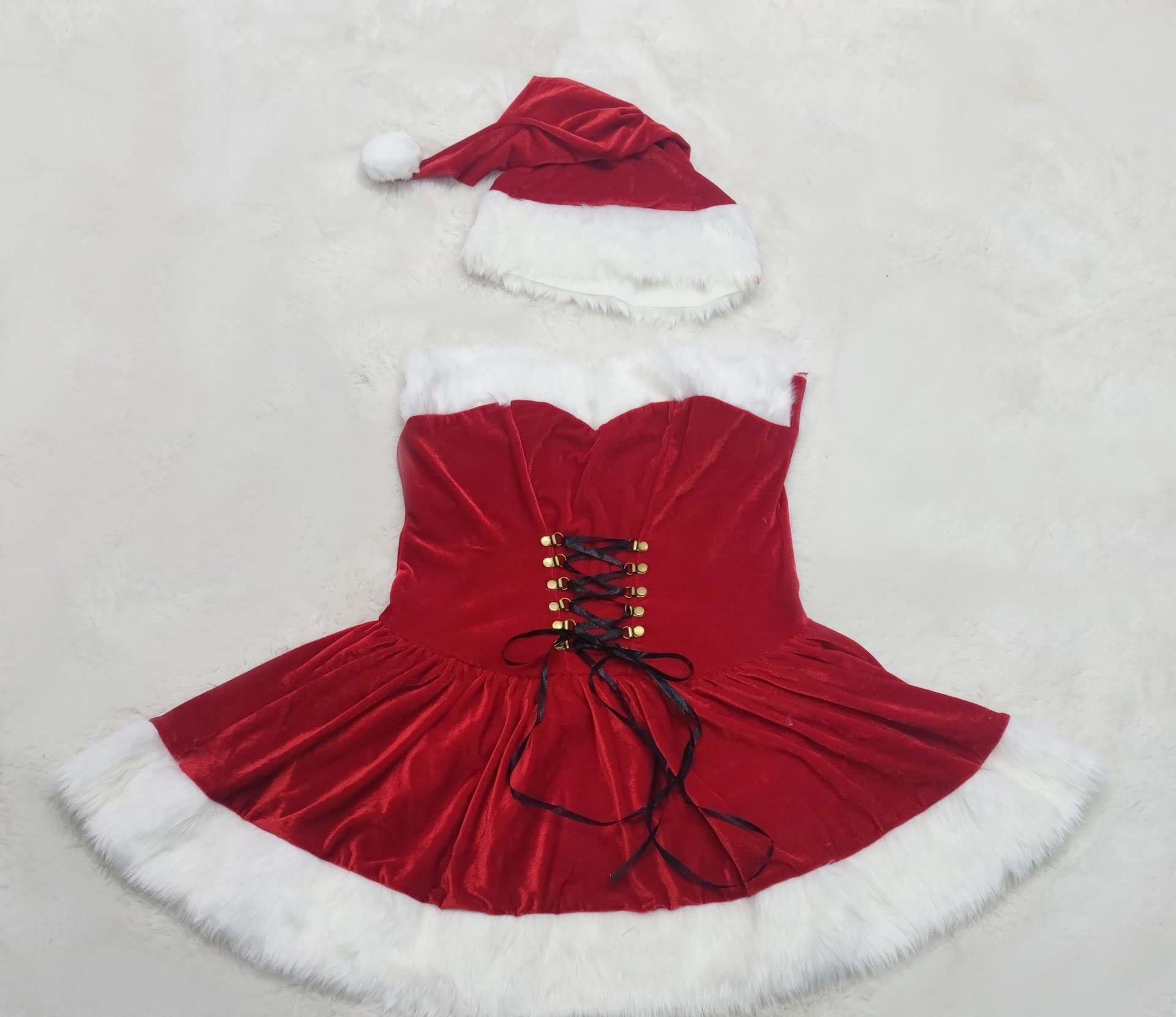 Kobieta Seksowna Koszulka Świąteczna Sukienka Strój Mikołaja Panna Mikołaj Kostiumy Xmas Przebranie Na Przyjęcie Halloween Kostiumy Sceniczne!