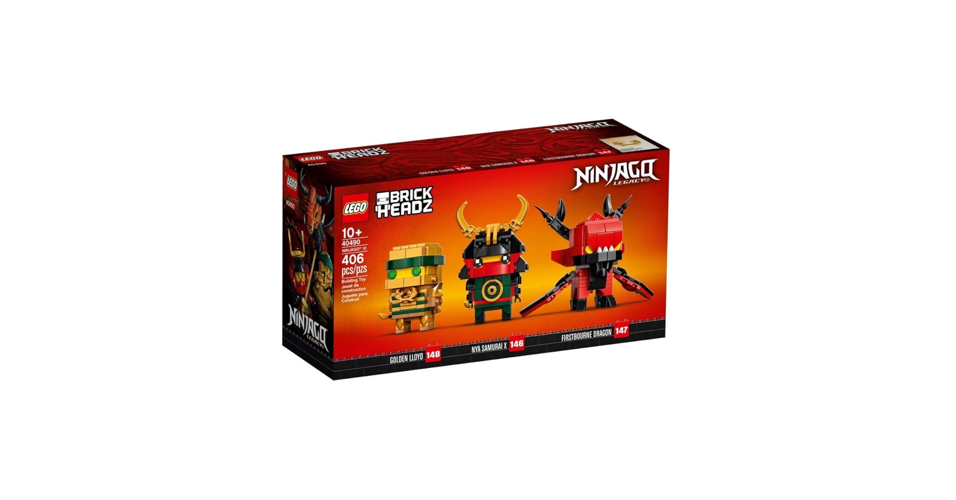 Amazon.com: LEGO BRICKHEADZ 40490 Ninjago 10 : Toys & Games