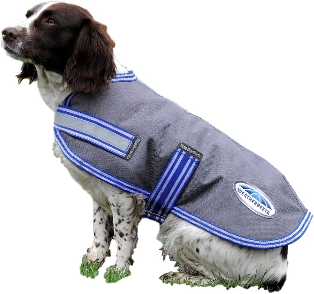 Weatherbeeta ThermiHeat Dog Coat Grey/Blue 30" Pet Supplies