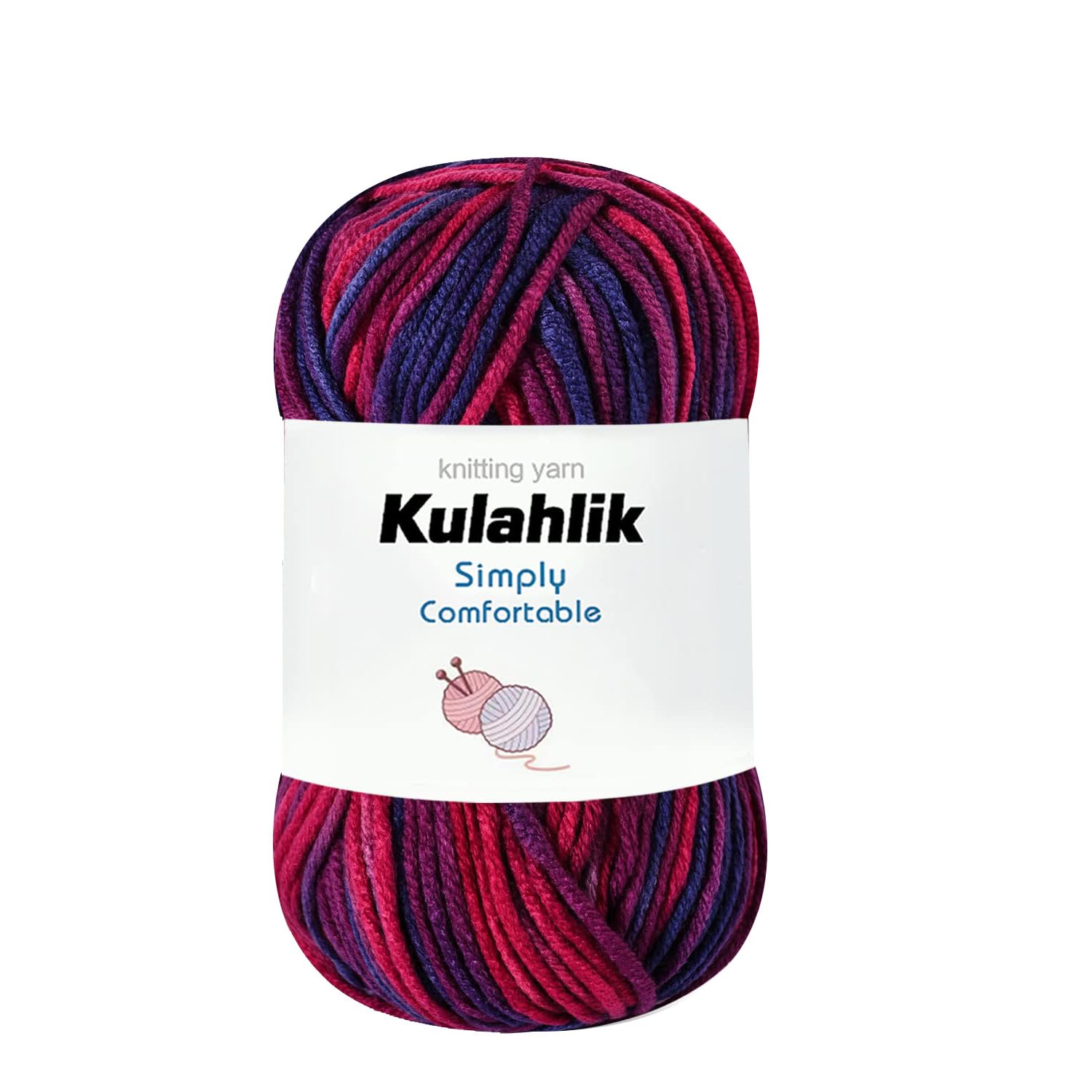 250g(5x50g) Acrylic Yarn for Crochet/Knitting, Colorful Gradient Yarn Thread, 5 Rolls Skeins, Perfect for Any Knitting Crochet and Crafts Mini Project — view 135