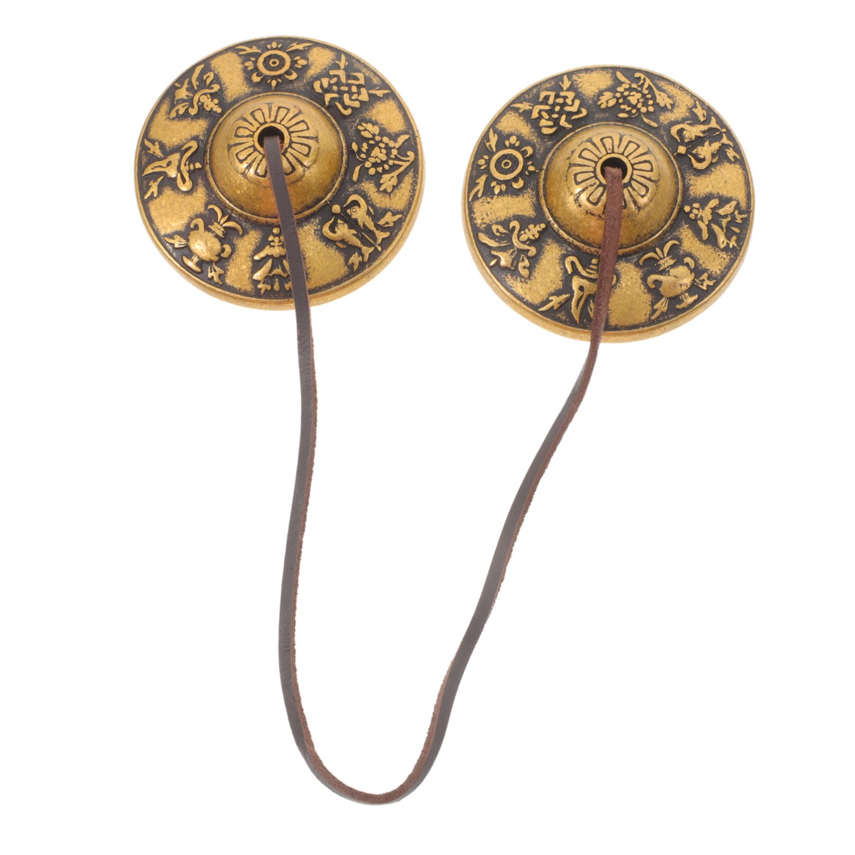 Totority Vintage Brass Meditation Bell Bell for Yoga and Feng Shui Spiritual Practices Design