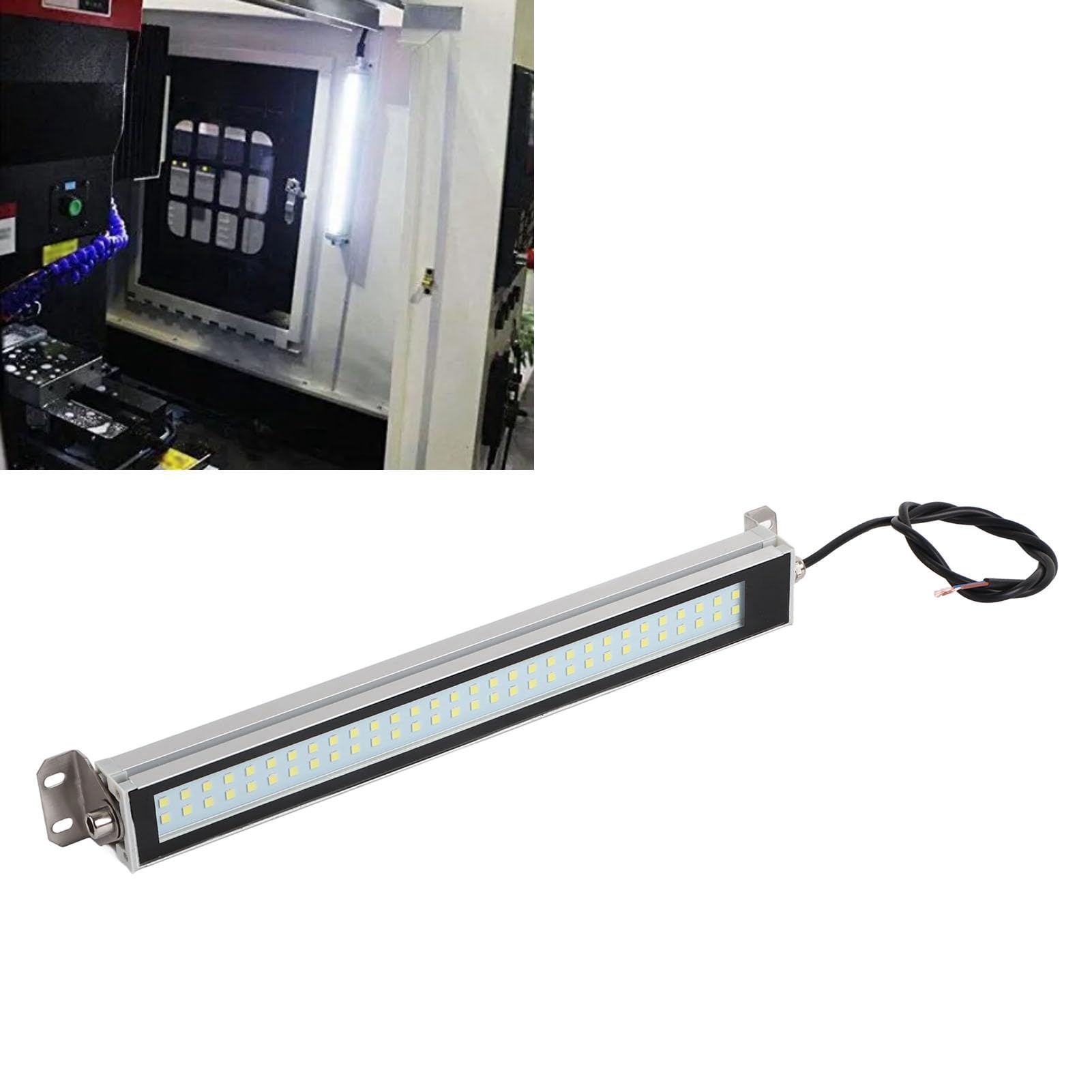 Lampada a Tubo Industriale a LED per Macchine, Lampada Lavoro Antideflagrante Impermeabile IP67, LED Ad Alta Efficienza Luminosa, per Macchine Utensili CNC, Centri di Lavoro