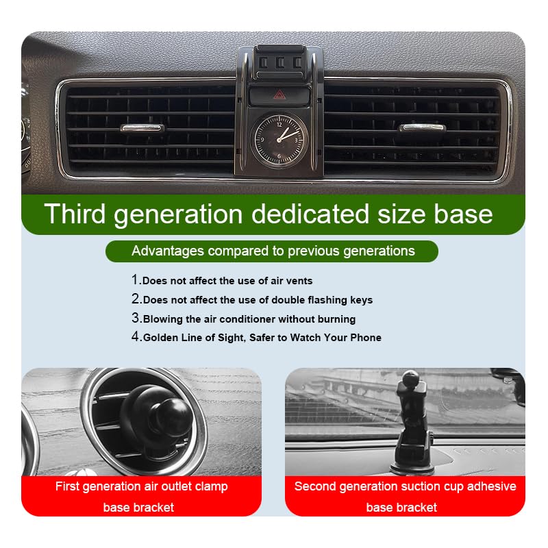 Car Phone Holder for Volkswagen Passat Auto Accessories [Only for VW 2012-2017 Passat] [Auto Lock Hands Free Cell Phone Mount Car fits for iPhone & All Smartphones]