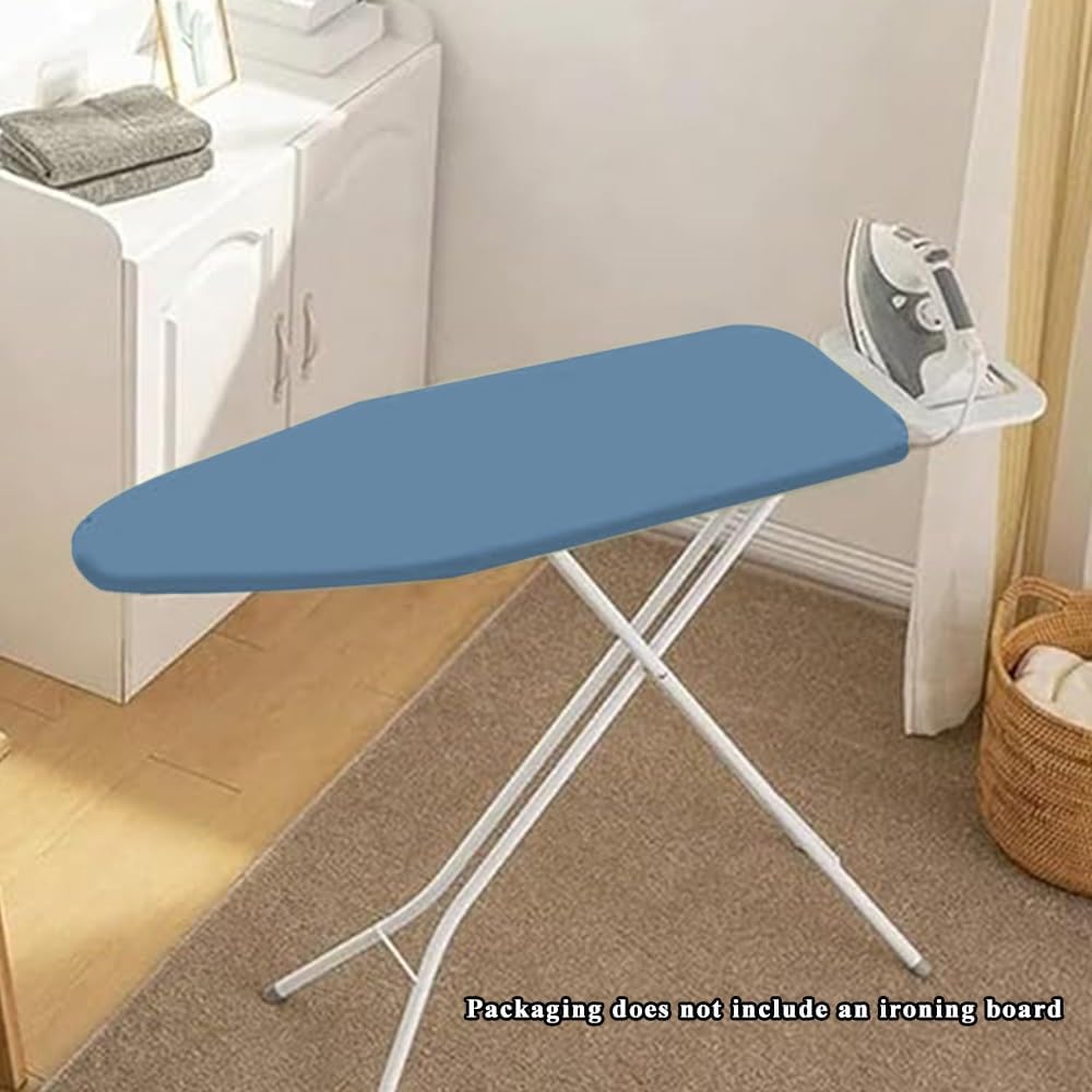 Large Iron Board Replacement Cover Cotton Ironing Board Cover and Pad, Extra Thick Iron Board Cover Elastic Edge Adjustable 39x16 51x20 55x20 55x23in(Orange,140x50cm/55x20in)