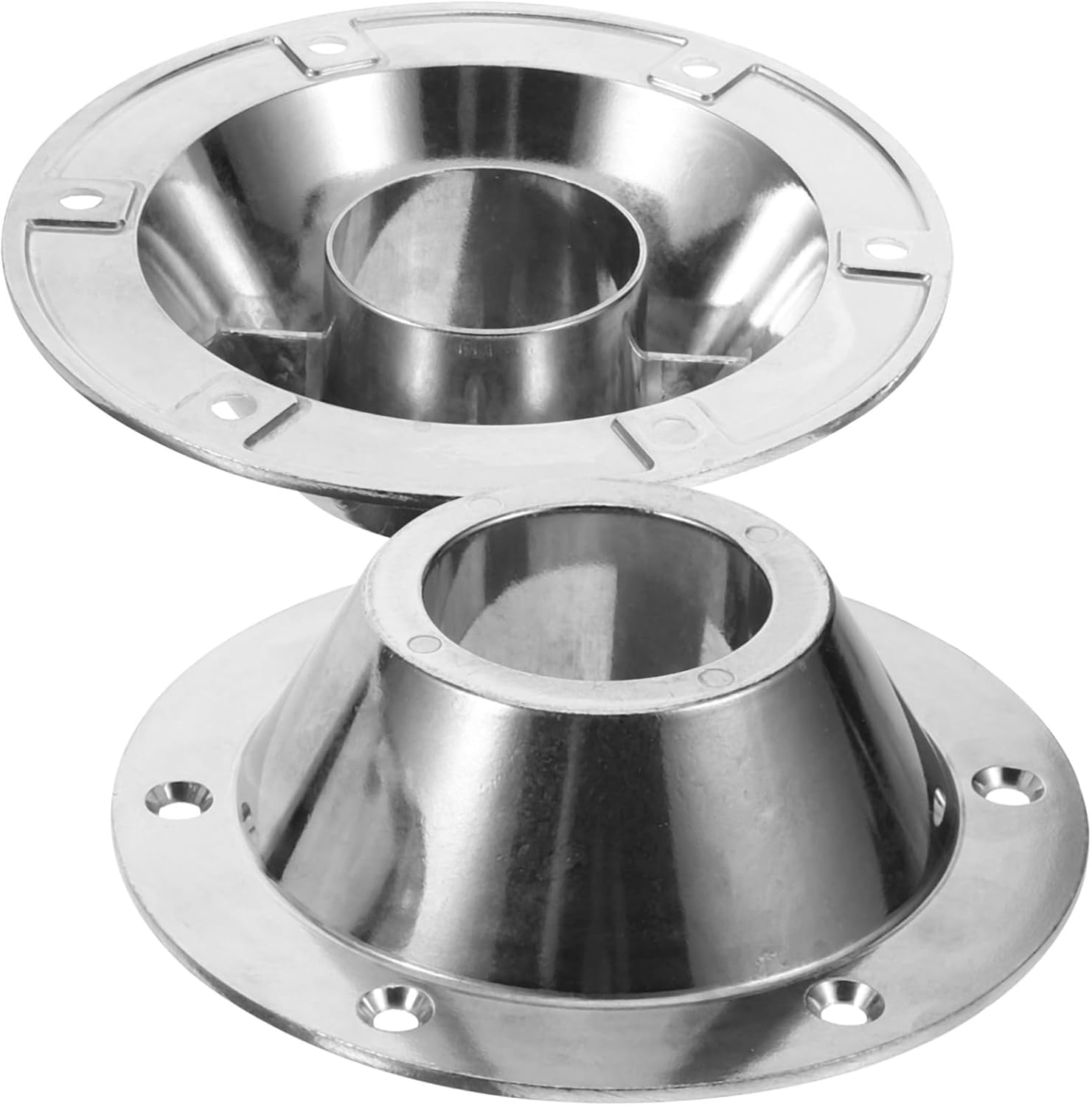 2pcs Lightweight Aluminum Pedestal Table Base for Rv and Yacht Durable Mounting Base with Easy Installation for Standard Rv Tables and Camper Use