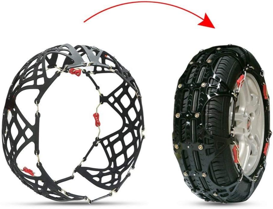 GSYDXL Car Tire Chain, Suv Mud Snow Tire Anti-Skid Emergency Safety Chains Set Of 2