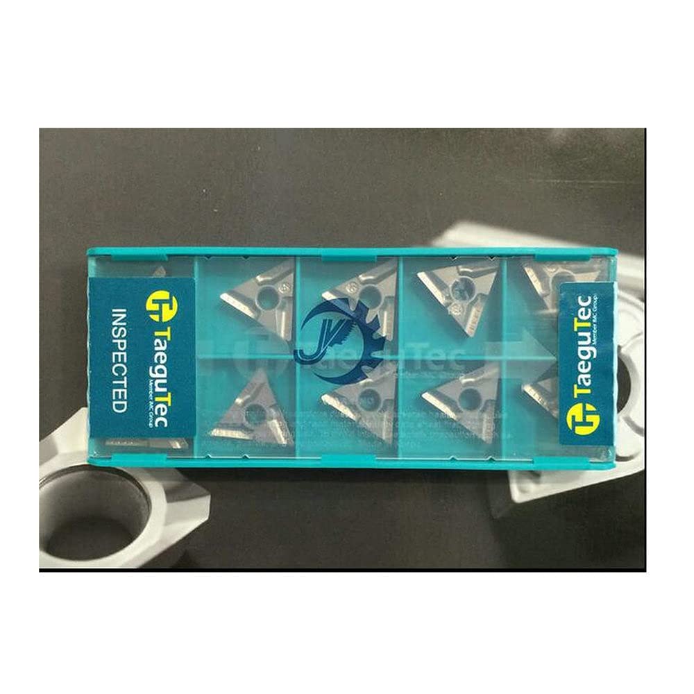 10pcs TNMG TNMG160404R-VF CT3000 TaeguTec CNC Lathe Carbide Negative Triangular Inserts Cutting Tools from Isca