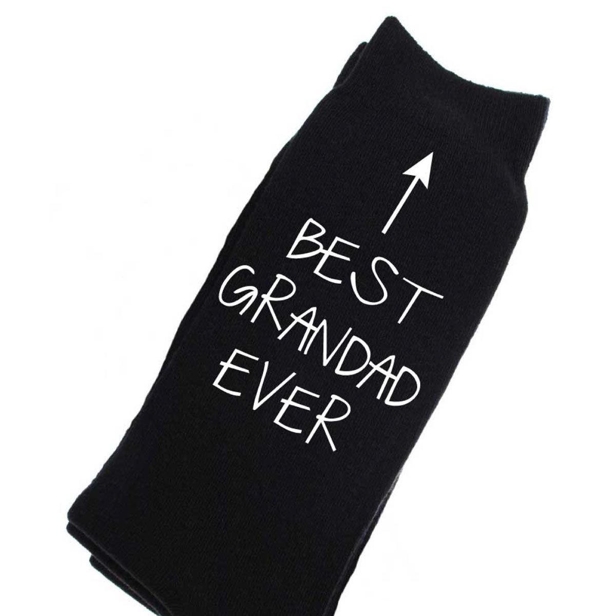 60 Second Makeover Limited Best Grandad Ever Black Calf Socks Mens Birthday Fathers Day Present for Grandad Birthday Gifts From Grandchildren Father's Day Present