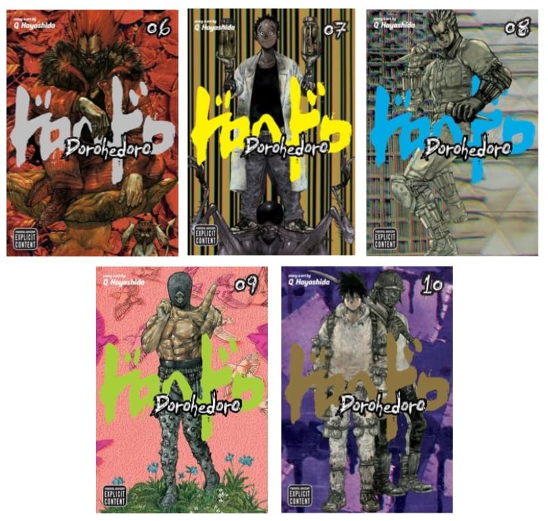Dorohedoro Series 5-Book Collection Set II (vol.6 to Vol.10) - Dark Fantasy Manga with Gritty Action and Twisted Humor      Paperback – July 19, 2025
