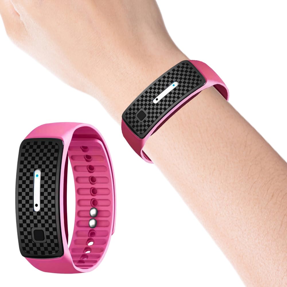 Bracelet Anti-Moustiques Ultrasonique Waterproof pour Enfants et Adultes 3 Modes Protection contre les Moustiques