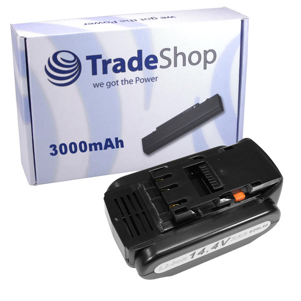 Trade-Shop Batería de Ion de Litio para Herramientas y Taladro, 14,4 V/3000 mAh, compatible con Panasonic EY9L42 EY9L44 EY9L44B EY9L45 EY9L45B EY4640LN1S EY7440 EY7540