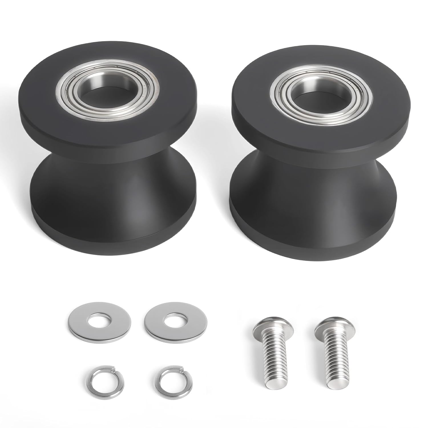 2set 8004225 U-Groove Guide Wheels Elliptical Machine Replacement Leg Roller Compatible with Schwinn E614, E616, 430, 470, 100367,100383 Elliptical Replacement Parts