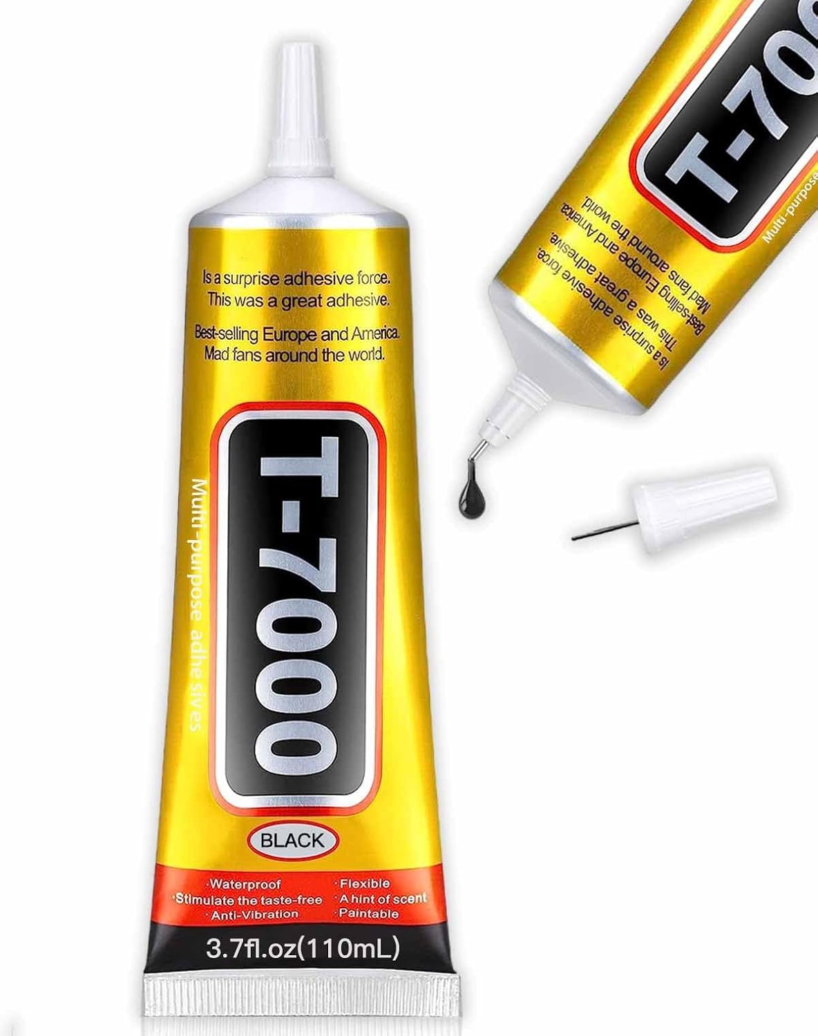 SP Electron T 7000 50ml Black Mobile Display Glue, Multipurpose Fabric Glue, Screen Repair, Jewelry, Shoes, Art & Crafts