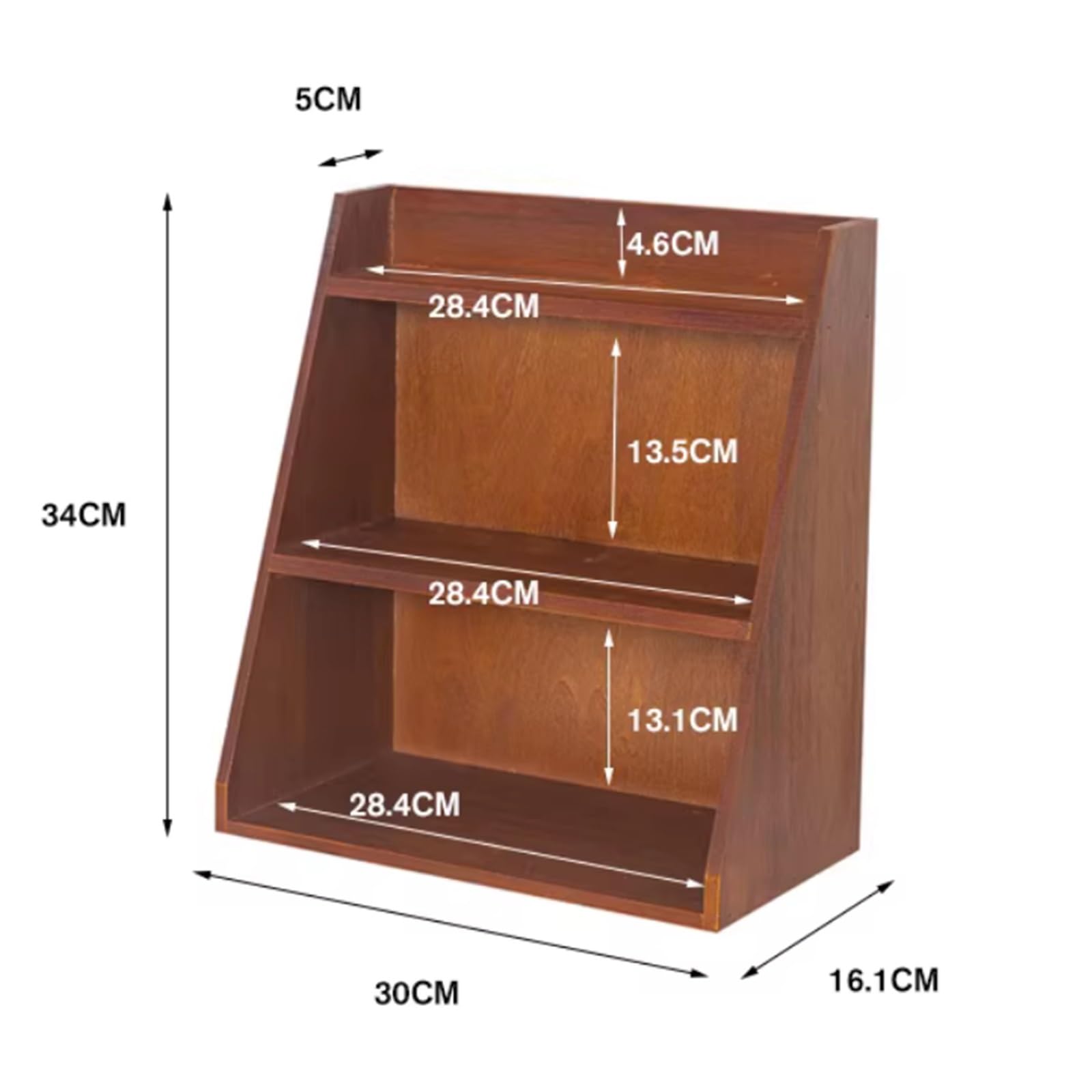 Para el coche Escritorio de oficina madera maciza, estante almacenamiento for tazas té tres capas, portavasos escritorio Ajuste