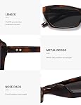 SOJOS Trendy Lunettes de soleil polarisé pour les femmes homme, Rétro 90s Y2K Petit rectangle mince Sunnies SJ2670