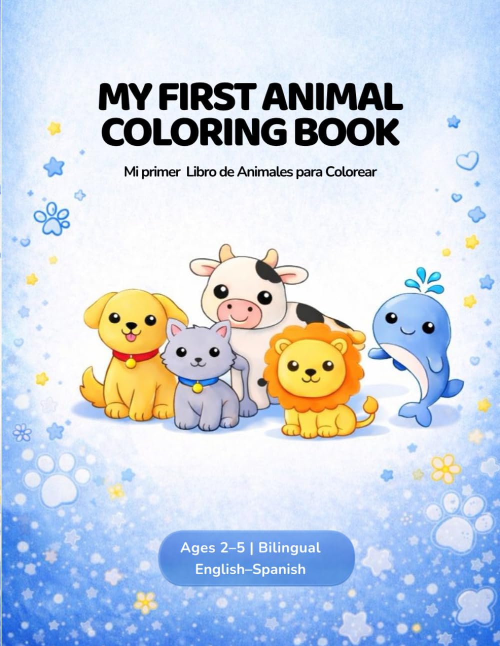 My First Animal Coloring Book: Big & Simple Animals for Little Hands