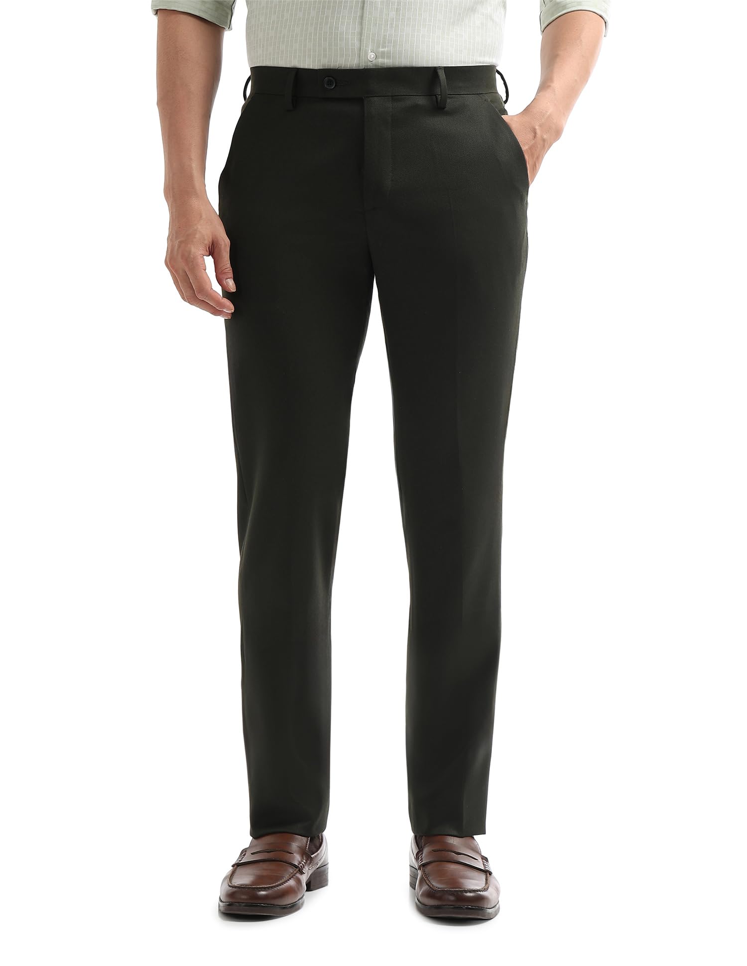 arrow Men Green Formal Trouser_ARAEOTR2084-picture-46