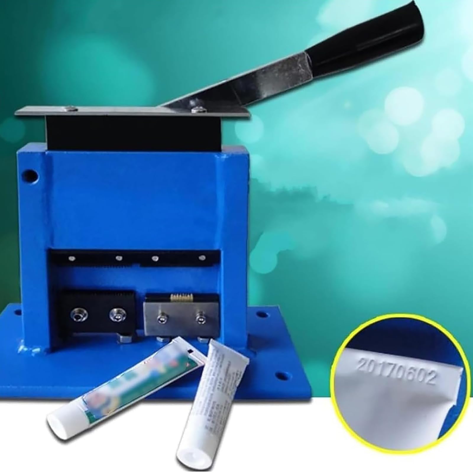 WIKINK Manual Aluminum Tube Sealer Crimper Pipe Sealing Machine Crimping Sealing Machine with Codeprinter 60mm Manual Crimper Ointment — view 3