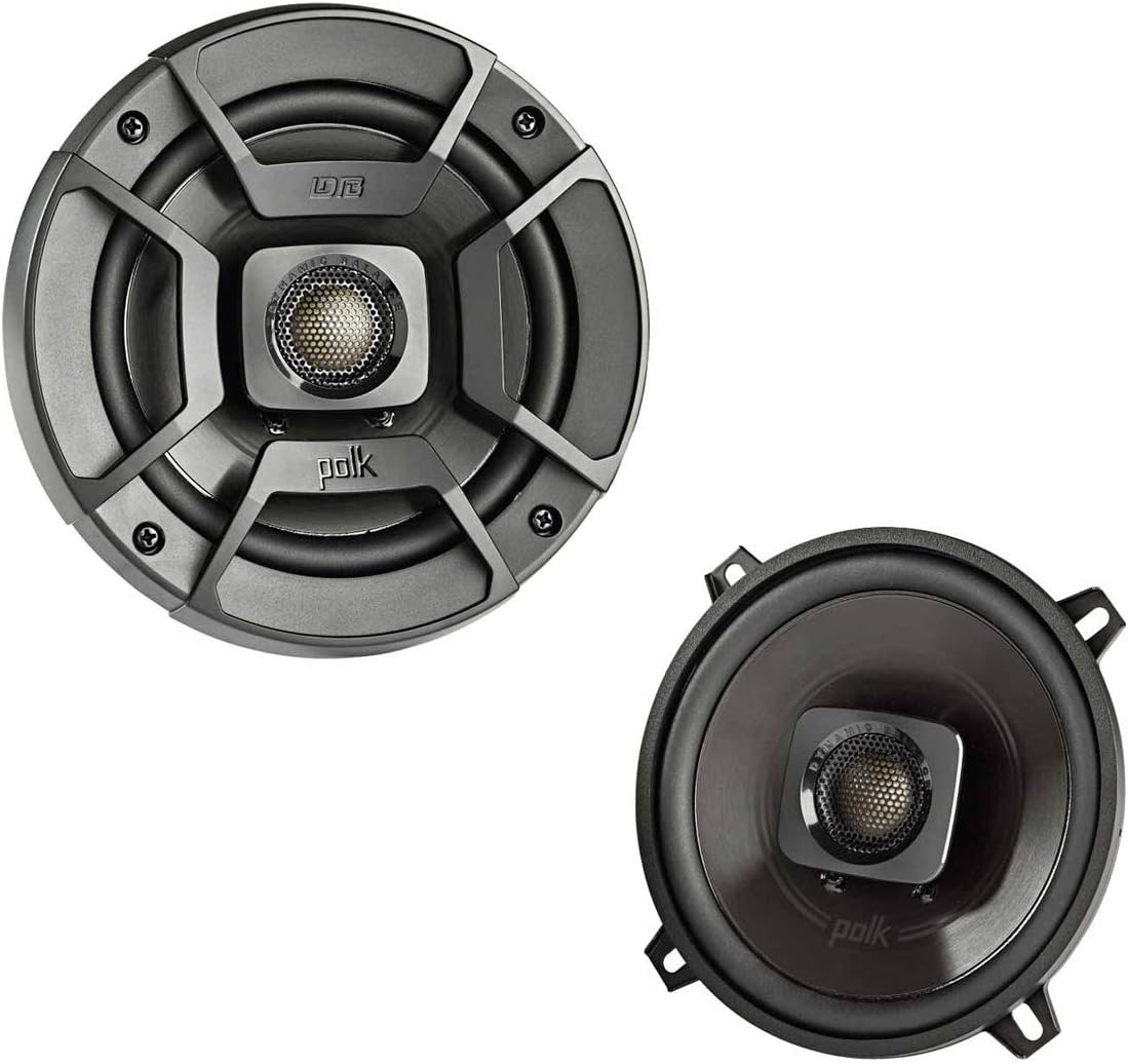 DB522 DB+ Series 5-1/4" Coaxial Speakers for Car Audio & Marine Speakers, 2-Way Boat & Car, 55-22kHz Frequency Response, Polypropylene Woofer Cone 3/4" Silk Dome Tweeter, Easy Installation