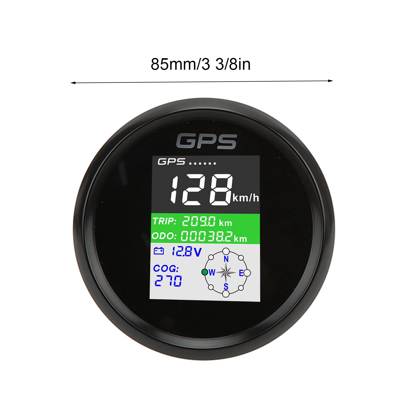 Tachimetro GPS KIMISS 85mm Per Barche E Auto - Schermo TFT, Impermeabile IP67, Misura Km/h, Nodi, MPH