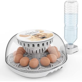 LifeBasis Automatic Egg Incubator, Incubator, Hatcher, Special for Birds, Automatic Turning Eggs, Incubator, Large Capacity of 24 Eggs, For Children Education, Automatic Temperature Control, Humidity