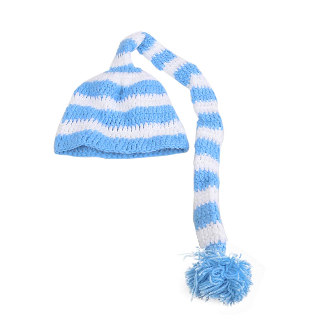 Christmas Long Tail Crochet Beanie Knit Hat Stocking Caps Newborn Photograph Props Christmas Long Tail Crochet Beanie Knit Hat Stocking Caps Newborn Photograph Props