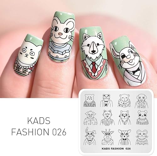 Miniatura 6 de KADS Nail Art Image Stamping Plates Guitar Pattern Music Fashion Image Plates DIY Plantilla de manicura (FA024)
