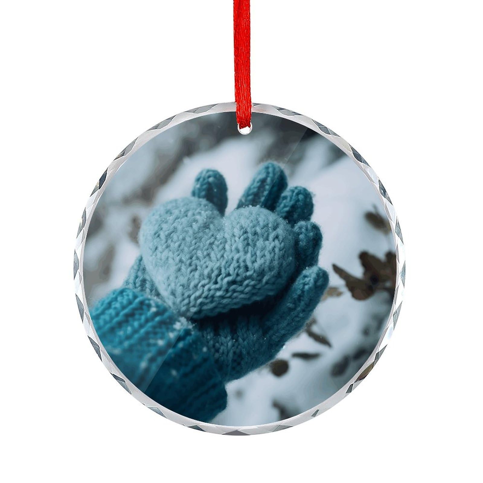 Btcowzrv Style Holding A Heart Round Ornament Hanging Pendant Decor