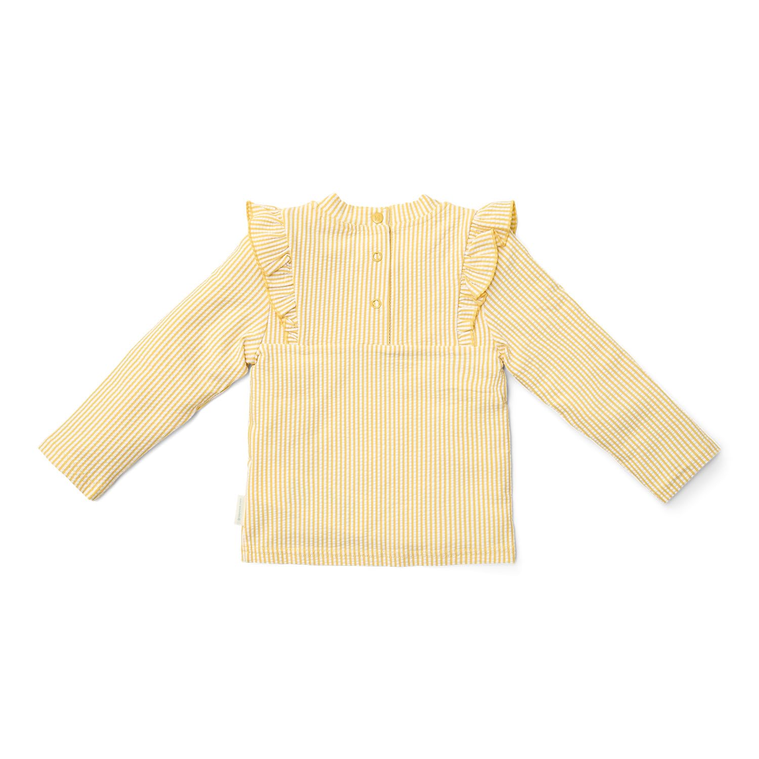 Little Dutch CL25038327 Schwimmshirt mit Rüschen Langarm - Ocean Treasures gelb (Gr. 86/92)
