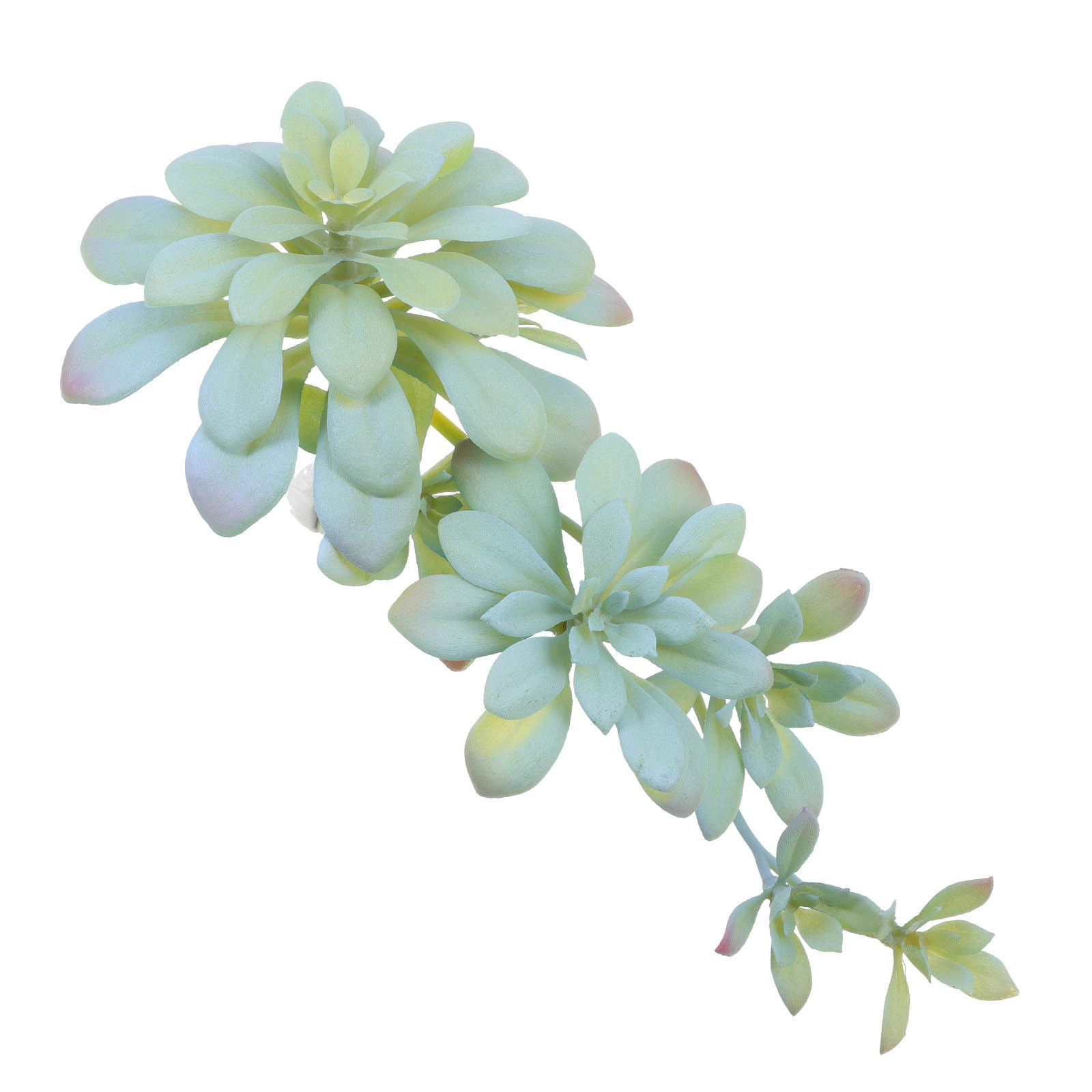 MAGICLULU Plante Succulente Artificielle en Rotin 27 Cm, Décoration Suspendue Rouge Neige pour Intérieur, Accessoire Décoratif Léger pour Maison, Mariage et Salon