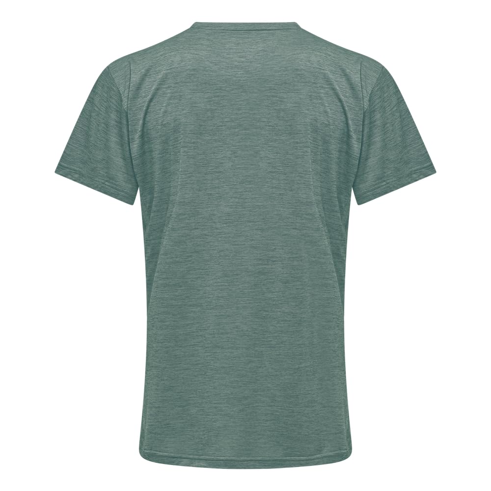 Salewa PUEZ Melange Dry M S/S Tee, 2XL, Willow Melange
