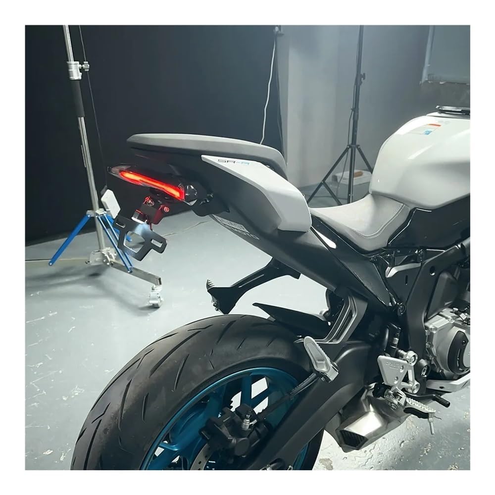 para CF&Moto 675SS 675SR-R 24-25 Soporte para Matrícula Plegable con Luz Targa Moto Accesorios para Motocicleta