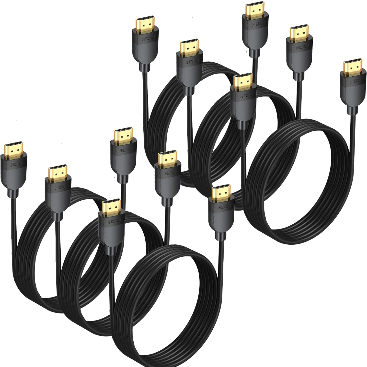 Cable HDMI 4K de 10 pies y alta velocidad para monitor de ordenador y consolas 8