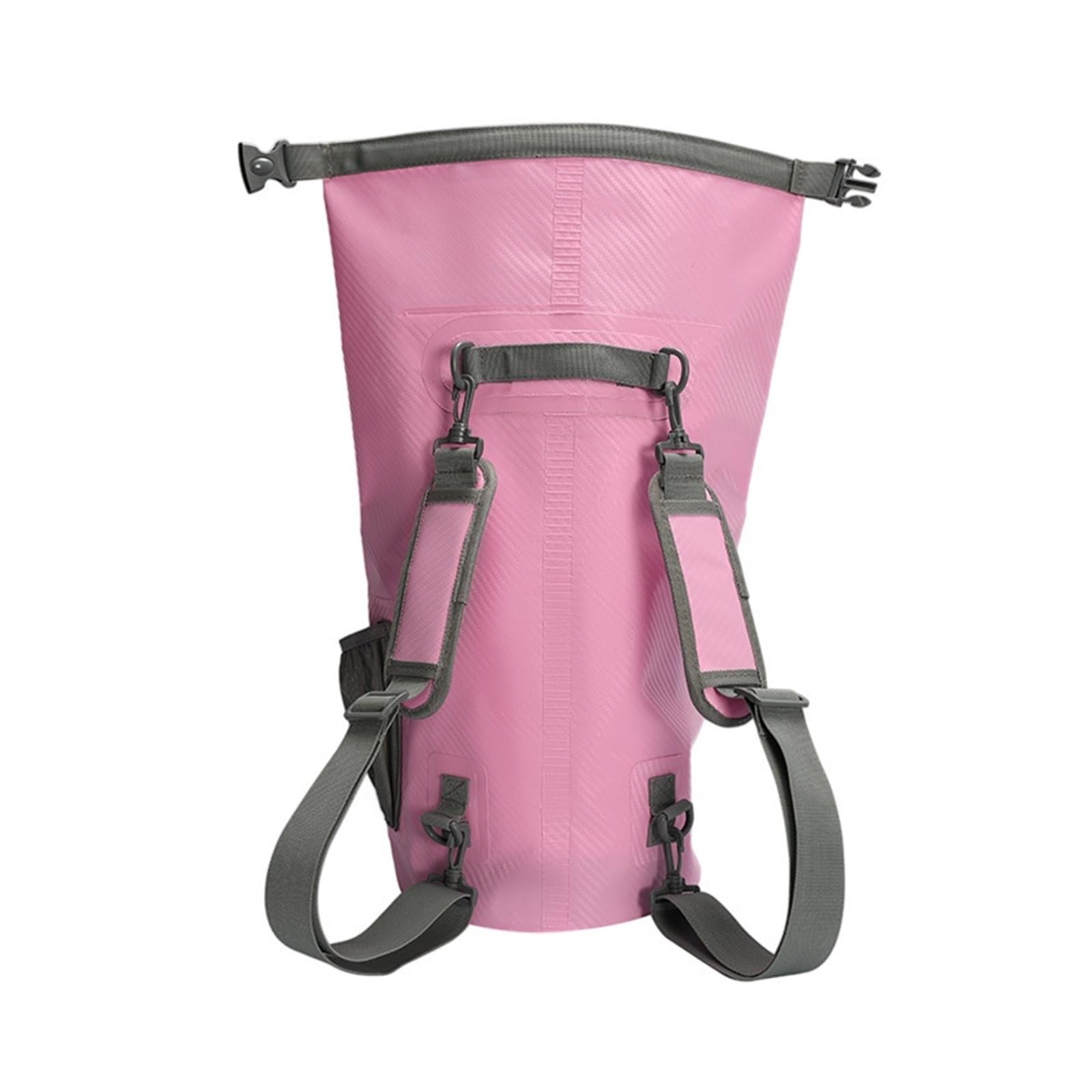 Sac Sec étanche 10L/20L, Sac à Dos d'extérieur de Style Seau Main(Pink-10L)