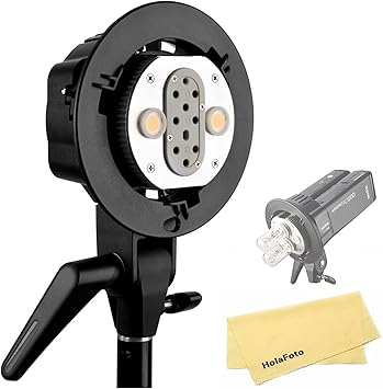 Godox AD-B2 Dual Power Twin Head Bowens Mount to Install 2 Godox AD200 or AD200 Pro Pocket Flashes or Flashpoint eVOLV 200 or Flashpoint eVOLV 200 Pro Speedlight Together to Achieve 400W Power Output