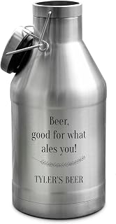 Personalisable Beer Growler featuring Beer, Good for What Ales You!
