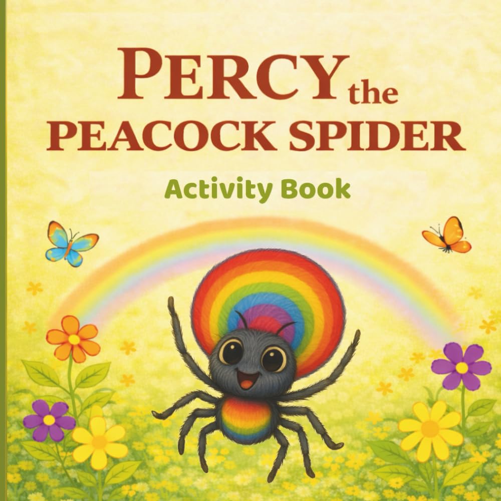 Percy the Peacock Spider Activity Book