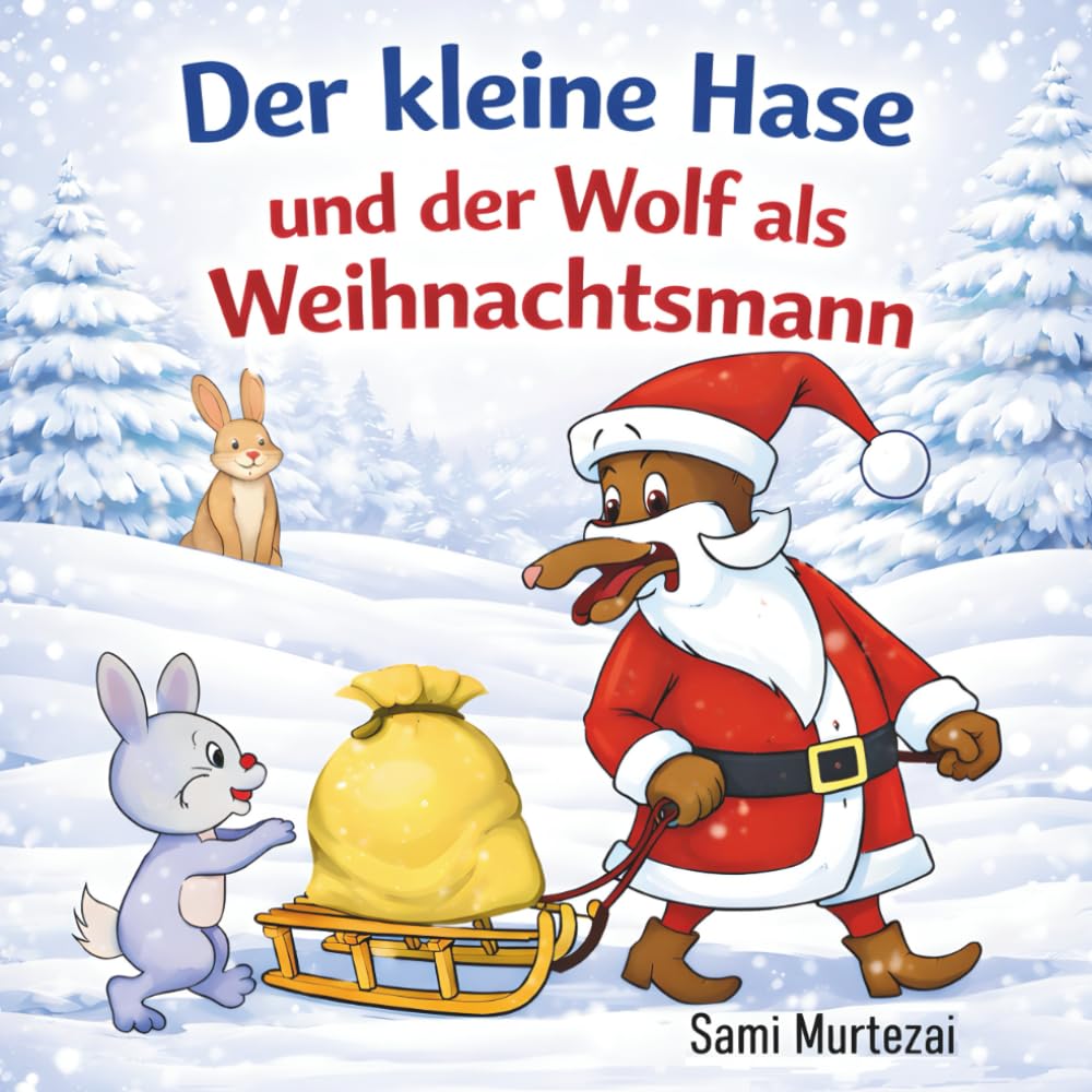 Der kleine Hase und der Wolf als Weihnachtsmann: Eine Wintergeschichte über Mut, Familie und Sicherheit (Kleiner Wald – Moralische Geschichten mit niedlichen Tieren)