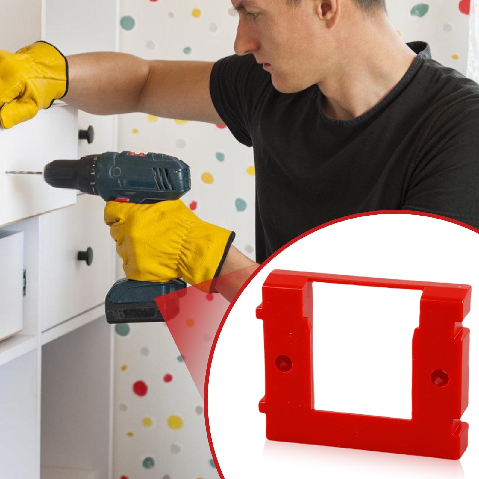 Lot De 5 Supports De Batterie Rozlchar Pour Einhell 18V - Fixation Murale Avec 10 Vis (sans Batterie)