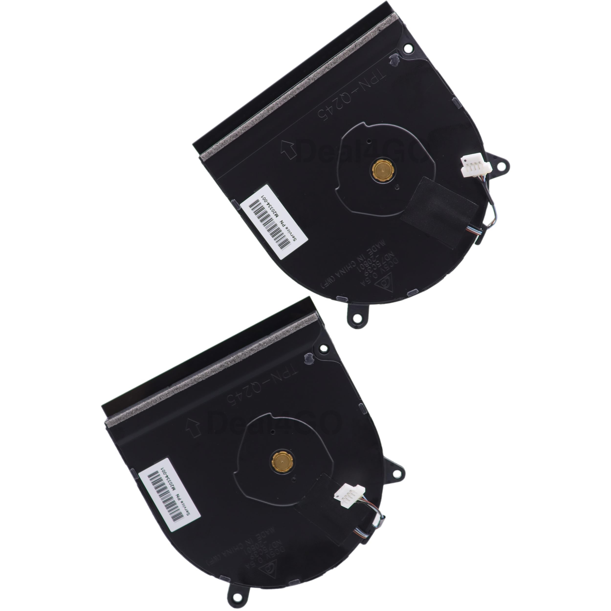 Deal4GO Lot de 2 ventilateurs de refroidissement graphiques pour processeur et GPU M16351-001 de remplacement pour HP 15-EG 15-EG2373CL 15-EG3055CL avec GPU GeForce MX