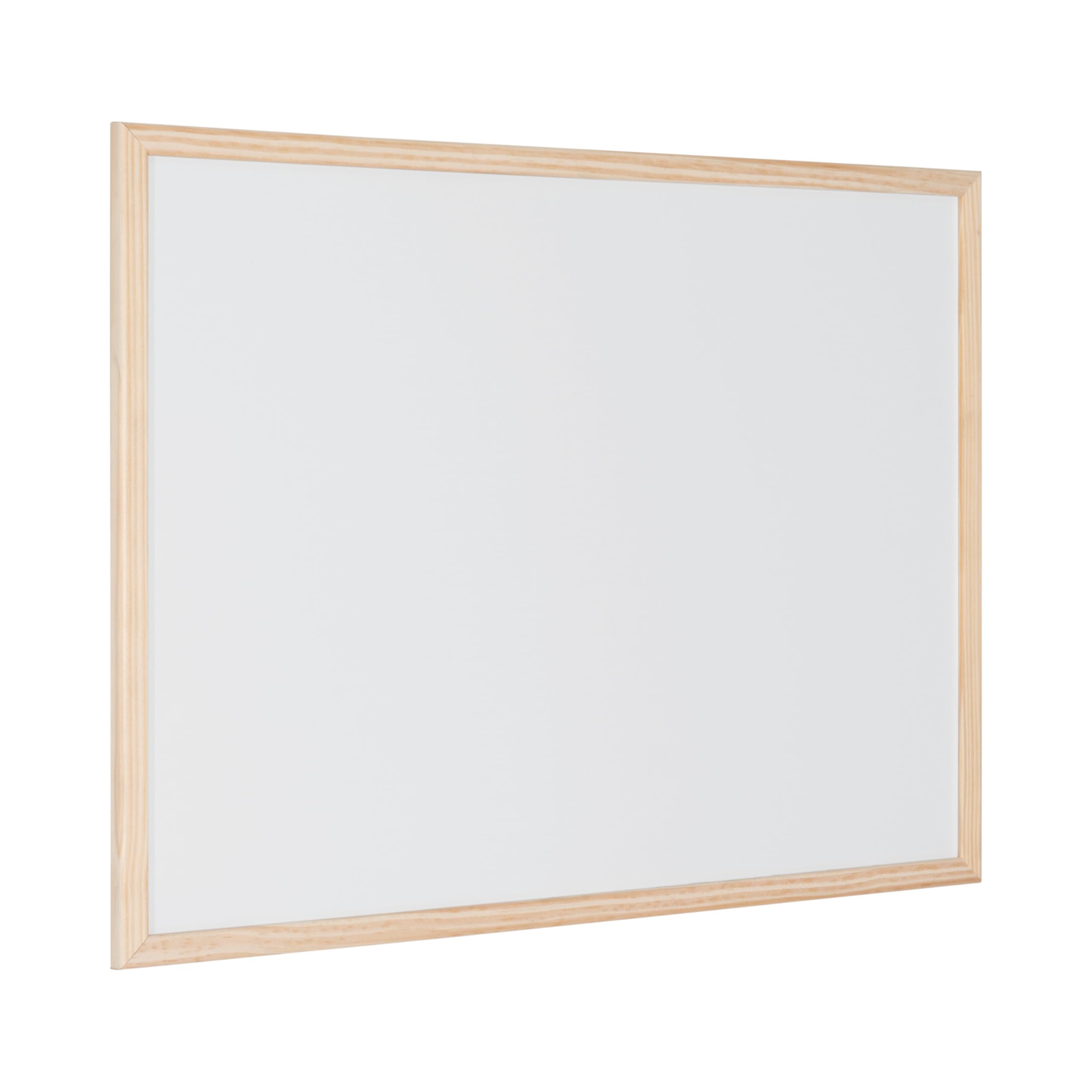 Bi-Office Non Magnetic Melamine Whiteboard Pine Wood Frame 900x600mm -