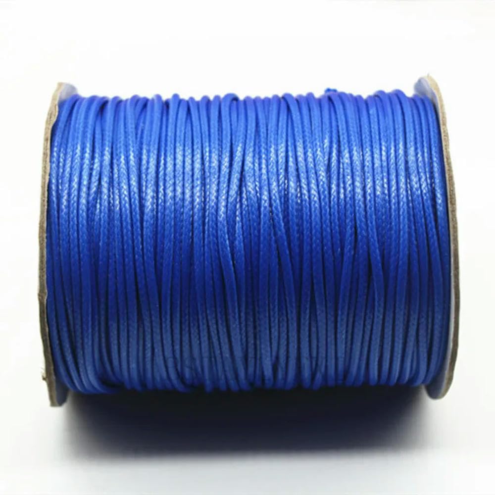 Selección de cordón Grueso de algodón Encerado 2,5-5 mm, Hilo Redondo Encerado para joyería y Accesorios llamativos.