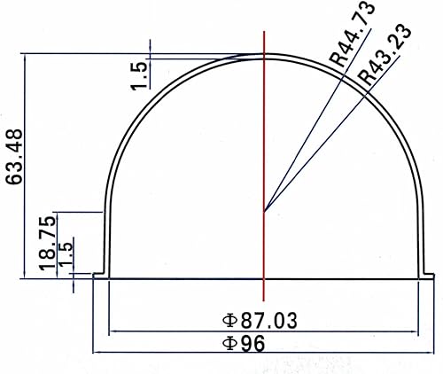 Miniatura 5 de JMX Acrílico  PC CCTV de repuesto transparente para cámara, cubierta de cúpula de seguridad, 1080p, vivienda para mascotas, valla para perro,