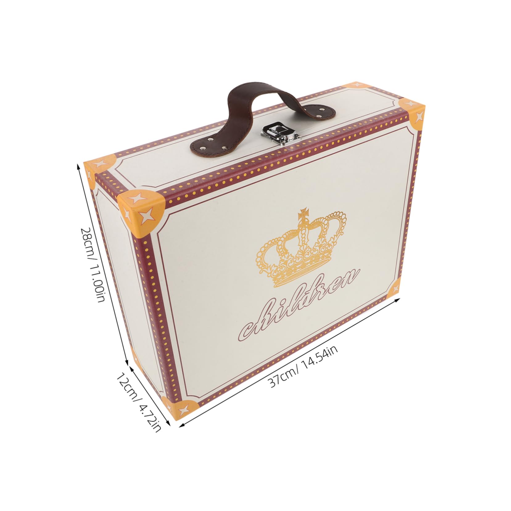 DOITOOL Leichte Papier Geschenkbox Handkoffer zum Verpacken von Geschenken für Party und Festival Praktisch und Kompakt