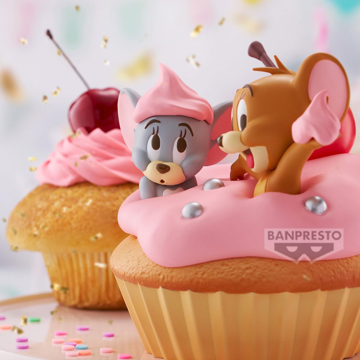 Banpresto Tom and Jerry Action Figure, Big Soft Vinyl, Sweet Cupcake 11 cm, Multicolor BP29162P, Collectible Figure - Image 4