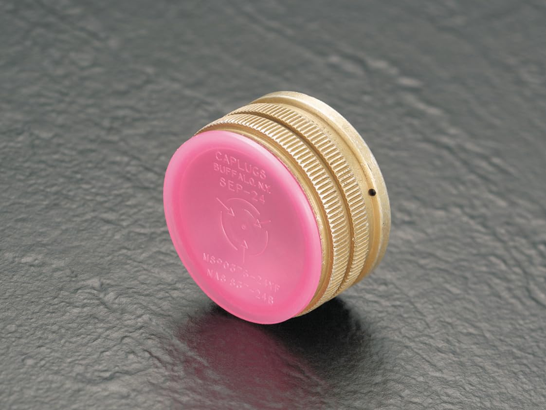 Caplugs SEP-36 SEP Series – Static Dissipative Plug for Threaded & Non-Threaded Connectors, 8 Pack, Red LD-PE, Nominal Thread Size 2-1/4